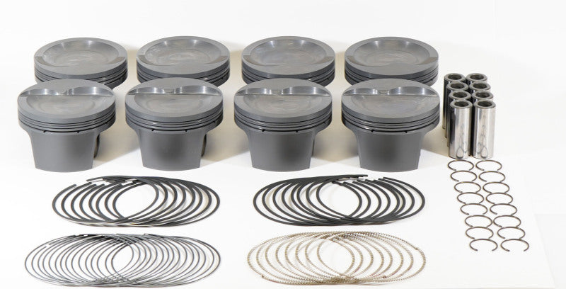 Mahle MS Piston Set 408ci 4.030in Bore 4in Stroke 6.250in Rod .927 Pin -6.5cc 9.5 CR - Set of 8-thumbmail-1