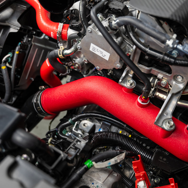 Mishimoto 2023+ Honda Civic Type-R Intercooler Kit w/Pipes - Silver Intercooler/Red Pipes-thumbmail-7
