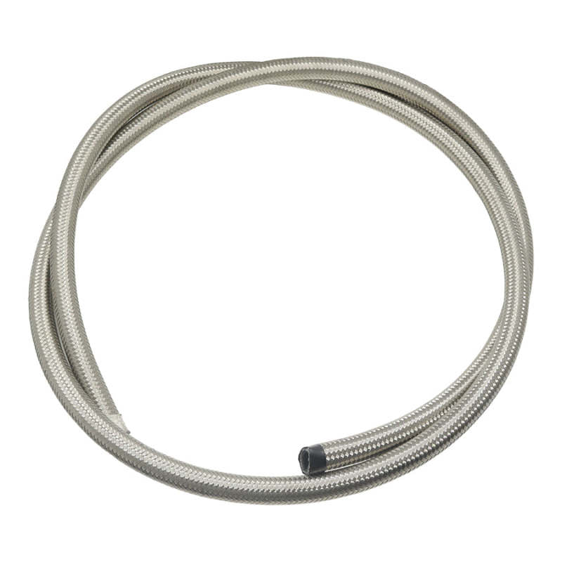 DeatschWerks 6AN Stainless Steel Double Braided PTFE Hose - 6ft-thumbmail-1