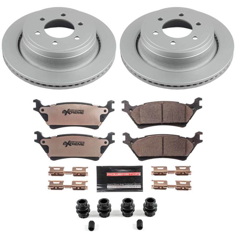 Power Stop 12-18 Ford F-150 Rear Z36 Coated Truck & Tow Brake Kit-thumbmail-1