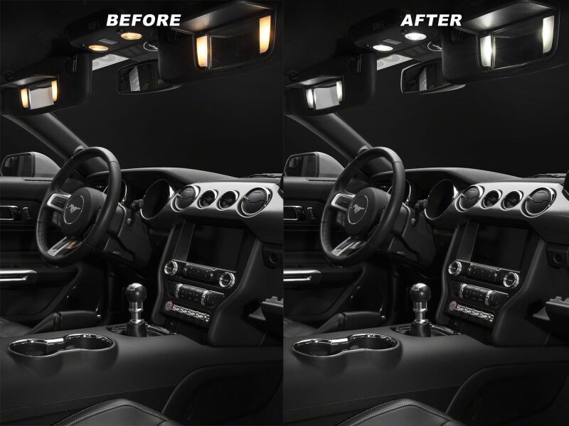Raxiom15-23 Ford Mustang Axial Series Stage 2 Interior LED Lighting Kit- Cool White-thumbmail-5