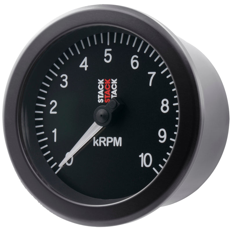 Autometer Stack Sport 88mm 0-10K RPM Tachometer - Black-thumbmail-5