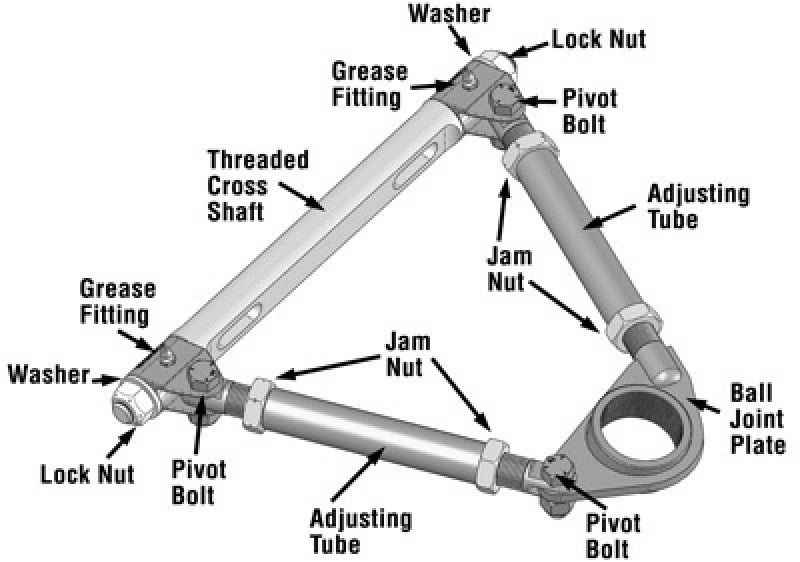 SPC Performance Pro Series Front Adjustable Upper Control Arm (Chrysler Thread-In 10deg) (Race Only)-thumbmail-2