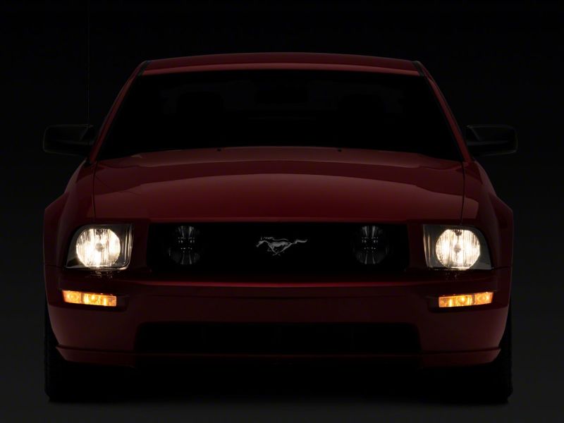 Raxiom 05-09 Ford Mustang Axial Series OEM Style Rep Headlights- Chrome Housing- Smoked Lens-thumbmail-6