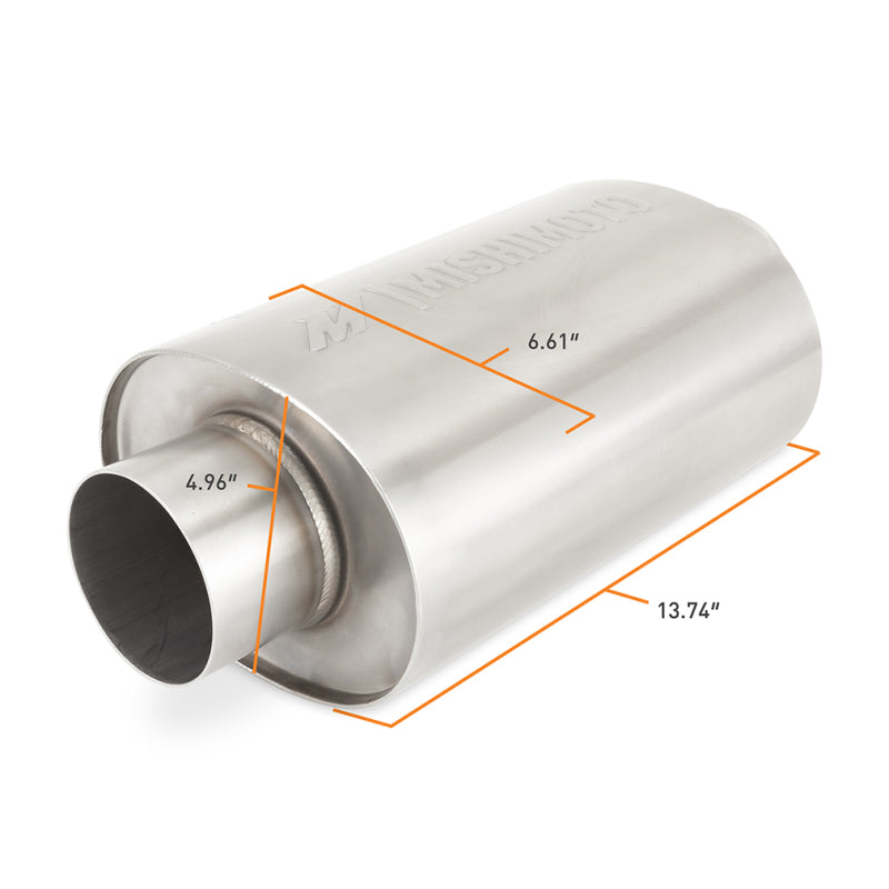 Mishimoto Universal Resonator with 2.5in Inlet/Outlet - Brushed-thumbmail-4