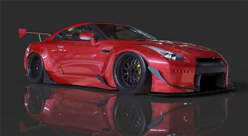 GReddy Rocket Bunny R35 V2 Front Splitter Plate-thumbmail-2