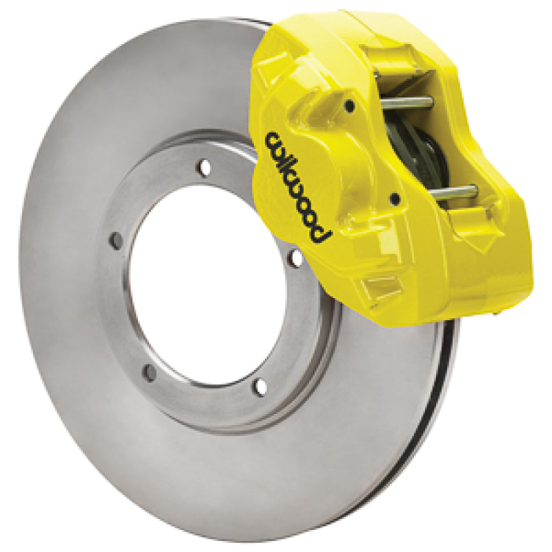 Wilwood 84-89 Porsche 911 D45 11.10in. Front Brake Kit w/ Flex Lines - Yellow-thumbmail-1