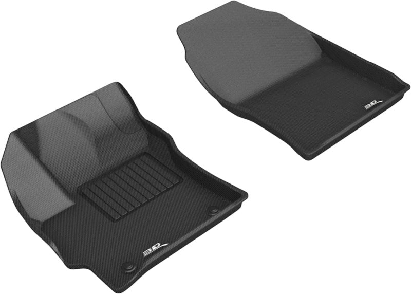 3D MAXpider 2019-2020 Toyota Corolla Hatchback Kagu 1st Row Floormats - Black-thumbmail-1