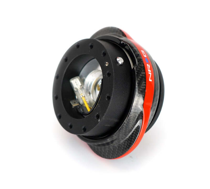 NRG Quick Release Gen 2.2 - Black Body / Carbon Fiber Red Ring-thumbmail-3