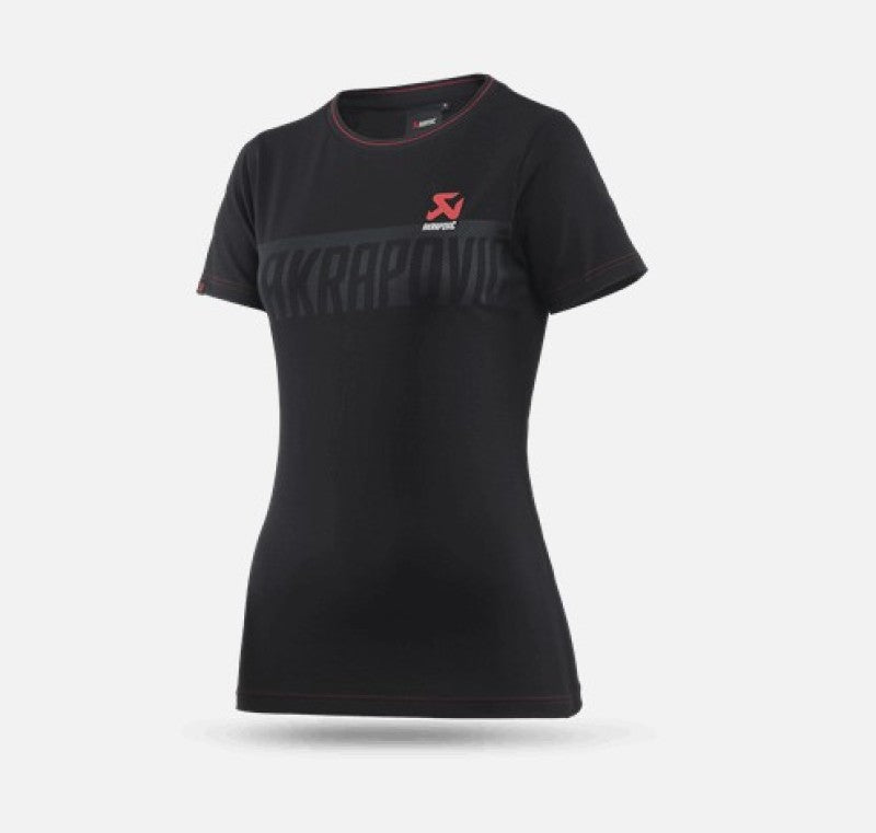 Akrapovic Womens Corpo T-Shirt Black - L-thumbmail-1