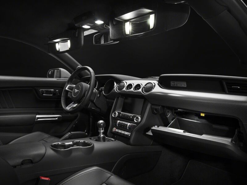 Raxiom15-23 Ford Mustang Axial Series Stage 2 Interior LED Lighting Kit- Cool White-thumbmail-6