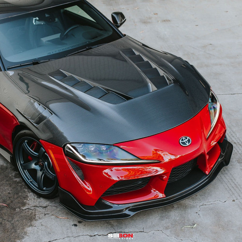 Seibon 2020+ Toyota GR Supra TV-Style Carbon Fiber Hood-thumbmail-8