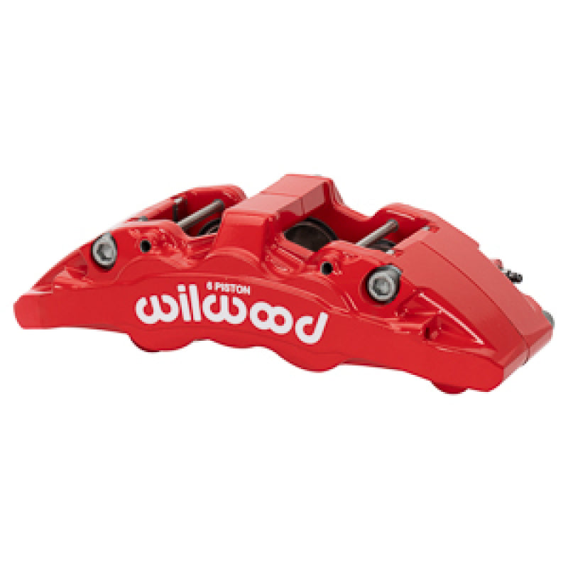 Wilwood Caliper AeroDM Red Left GM 99-18 1.75in/1.62in/1.62in Piston 1.25in Rotor-thumbmail-1
