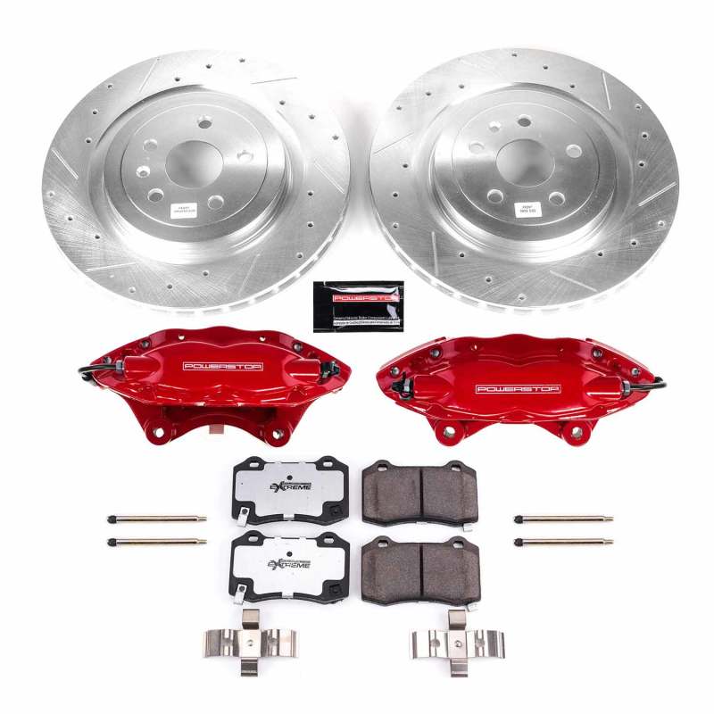 Power Stop 09-15 Cadillac CTS Rear Z26 Street Kit w/Cals-thumbmail-1