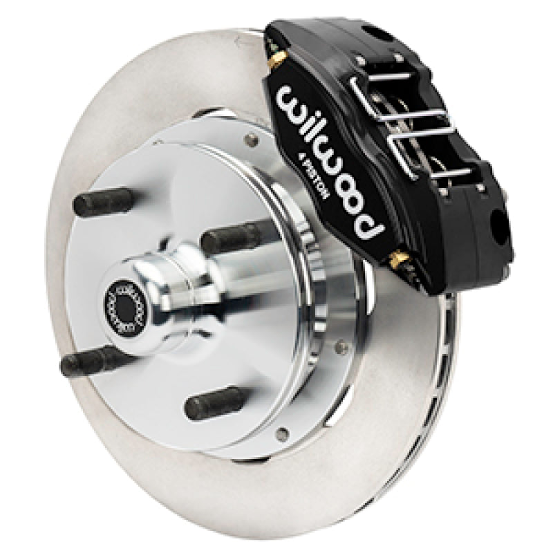 Wilwood 73-76 Porsche 914 Front Powerlite Brake Kit Slotted - Black-thumbmail-1