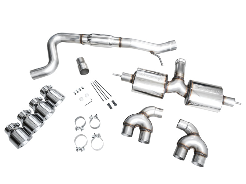 AWE MK8 Volkswagen Golf R Touring Edition Exhaust - Chrome Silver Tips-thumbmail-13