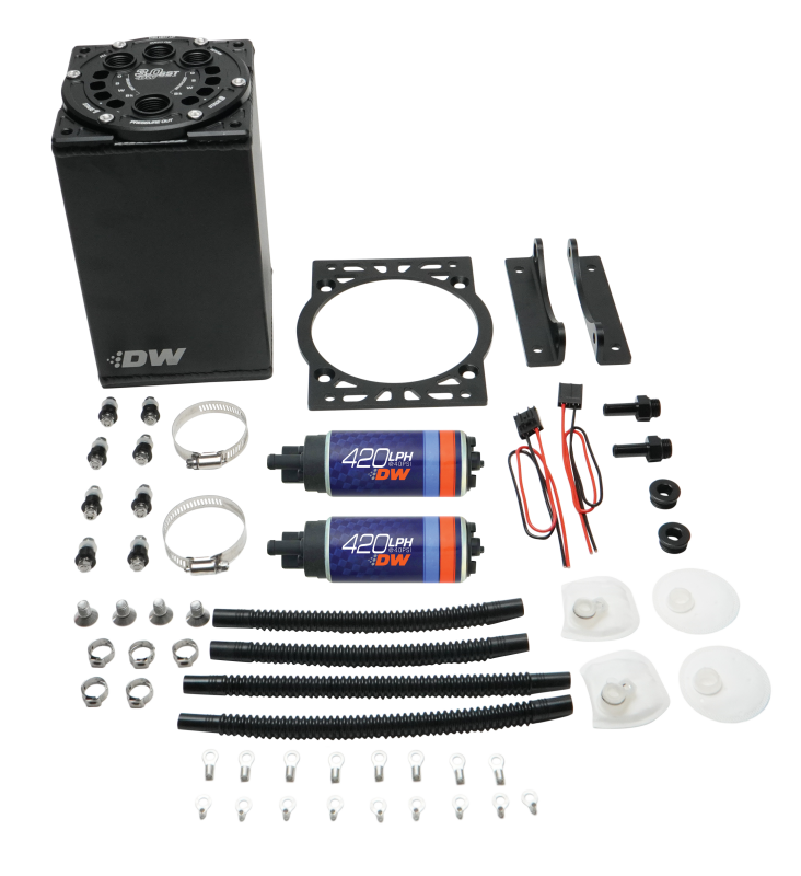 DeatschWerks 3.0L Staged Surge Tank w/ DW420 Fuel Pumps-thumbmail-2