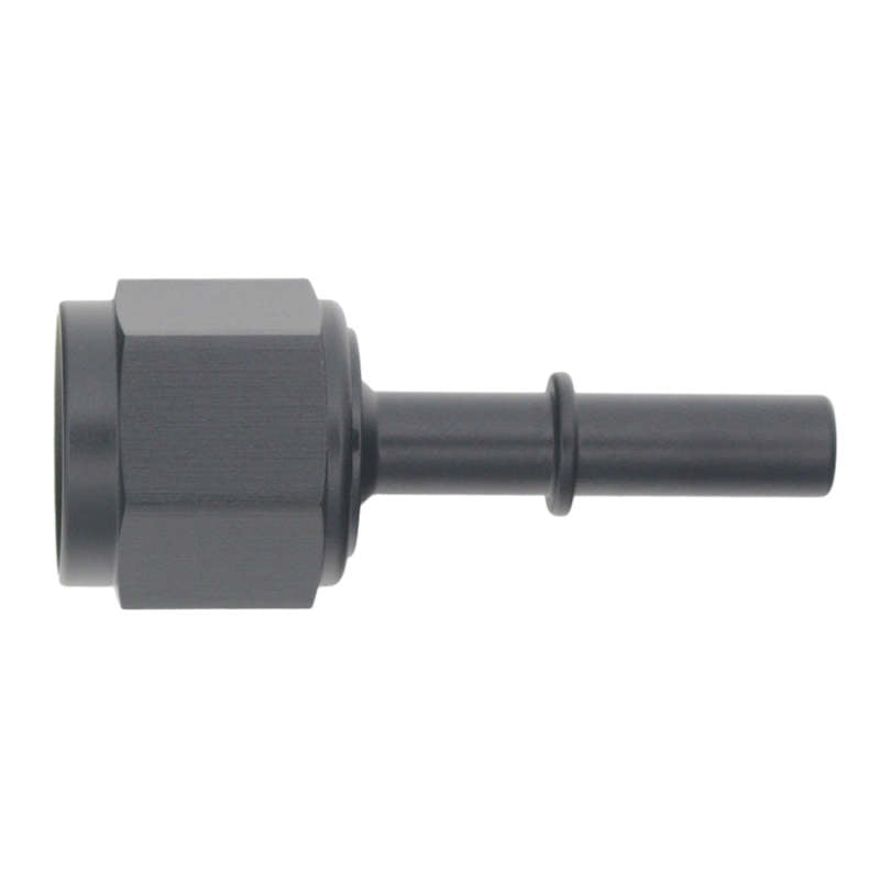 DeatschWerks 8AN Female Flare Swivel to 5/16in Male EFI Quick Disconnect - Anodized Matte Black-thumbmail-1