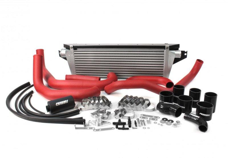 Perrin Performance 2015-2017 Subaru STI Front Mount Intercooler (Silver Core and Beam)-thumbmail-2
