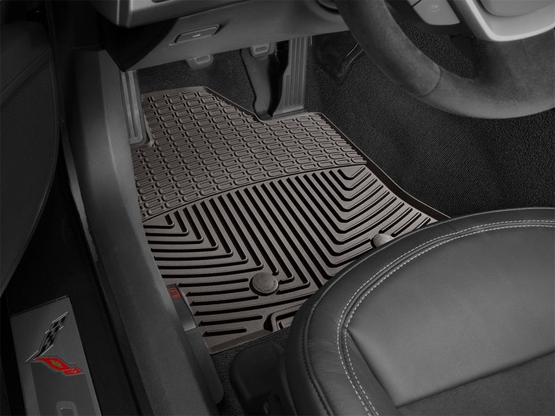 WeatherTech 2014+ Chevrolet Corvette Front Rubber Mats - Cocoa-thumbmail-2