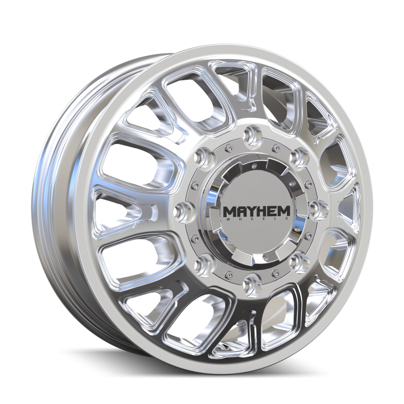 Mayhem Cogent Dually 8107D 17x6.5 8-210 BP 125mm Offset 154.2mm Bore Polished Wheel-thumbmail-1