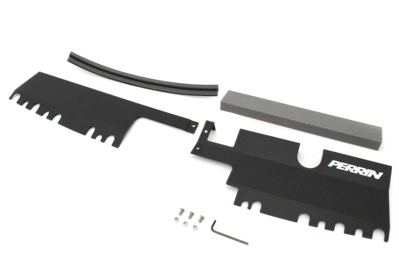Perrin 15-21 WRX/STI Radiator Shroud (With OEM Intake Scoop) - Black-thumbmail-5