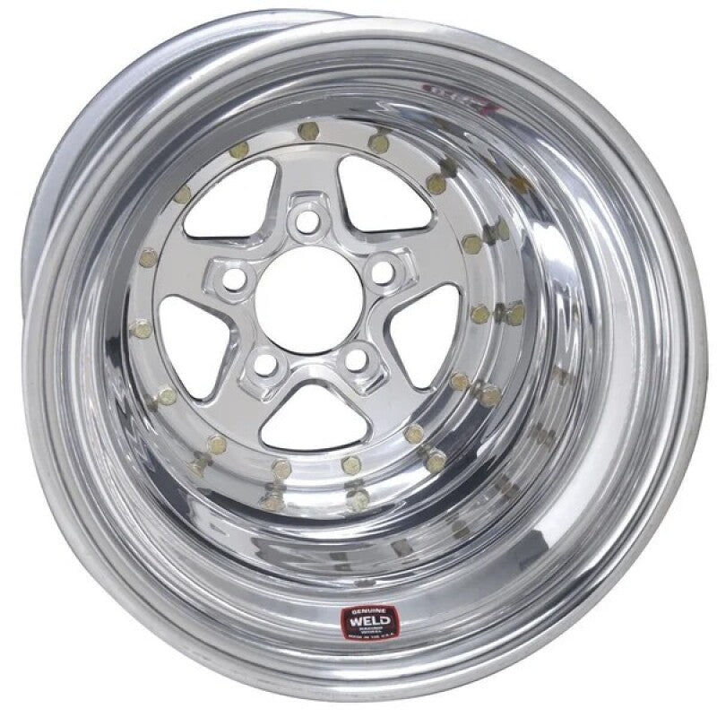Weld Alumastar 2.0 15x15 / 5x4.75 BP / 5in. BS Polished Wheel - Polished-thumbmail-1