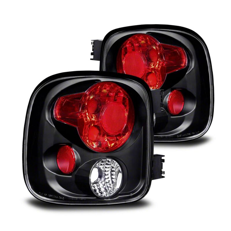 Raxiom 99-02 Chevrolet Silverado 1500 Stepside Axial Series Tail Lights- Black Housing- Clear Lens-thumbmail-1