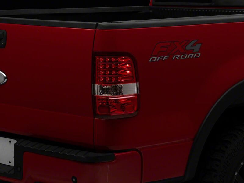 Raxiom 04-08 Ford F-150 Styleside LED Tail Lights- Chrome Housing- Red/Clear Lens-thumbmail-1