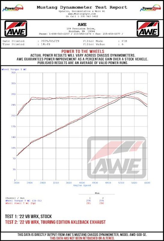 AWE Tuning 22-25 Subaru VB WRX Touring Edition Axleback Exhaust - Diamond Black Tips-thumbmail-12