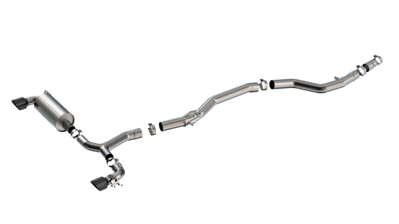 Borla 20-25 Toyota GR Supra ATAK Cat-Back Exhaust System w/ Black Chrome Tips-thumbmail-1