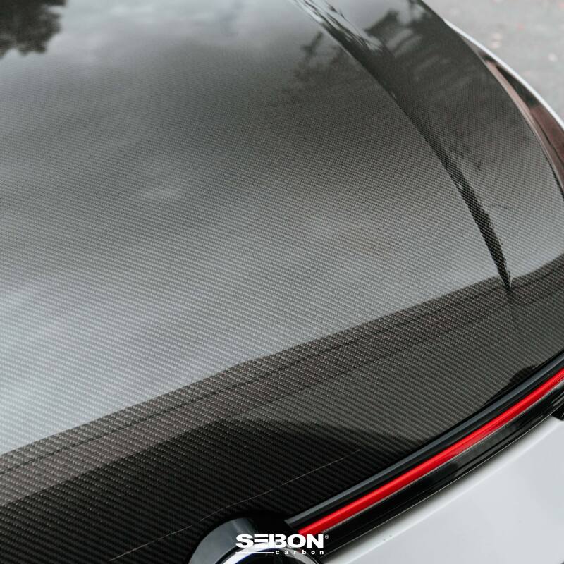 Seibon 22-23 Volkswagen Golf GTI/R OEM Style Carbon Fiber Hood-thumbmail-4