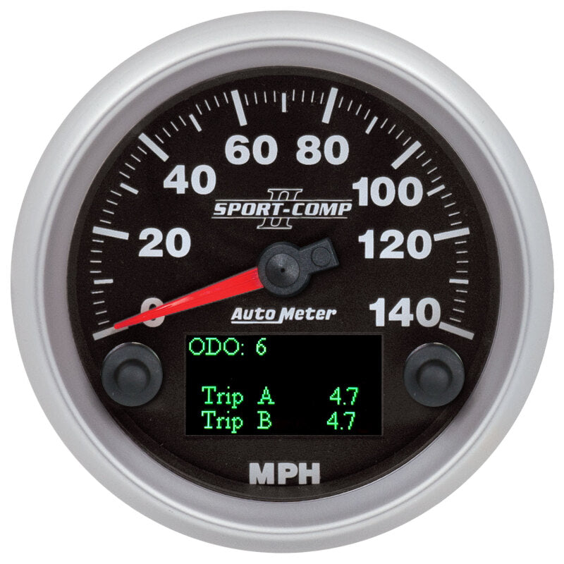 Autometer Sport-Comp II 3-3/8in 140MPH SPN 84 Speedometer-thumbmail-2