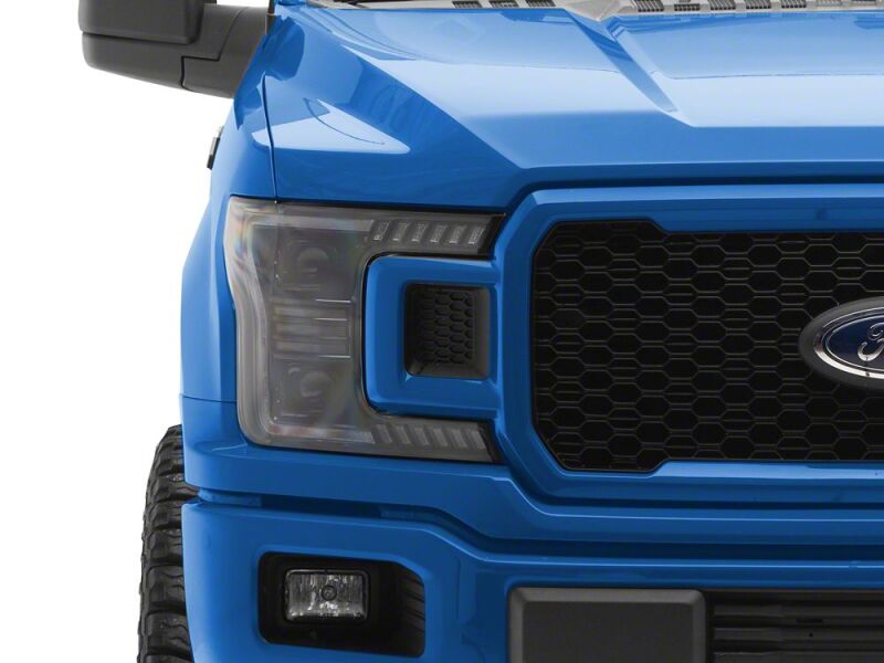 Raxiom 18-20 Ford F-150 LED Halo Surround Headlights with Amber DRL- Black Housing- Clear Lens-thumbmail-6