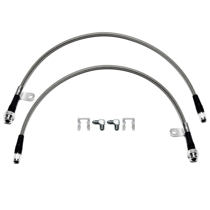 Wilwood 23in OAL Flexline M10x1.0 Hose to -3 w/ Bracket-thumbmail-1