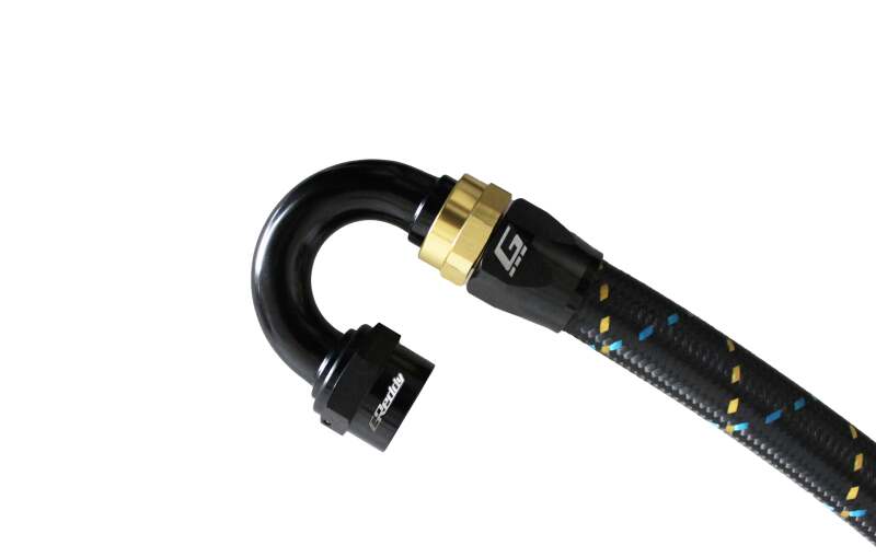 GReddy AN04 180 DEGREE HOSE END SWIVEL BLACK/GOLD ANODIZED-thumbmail-6