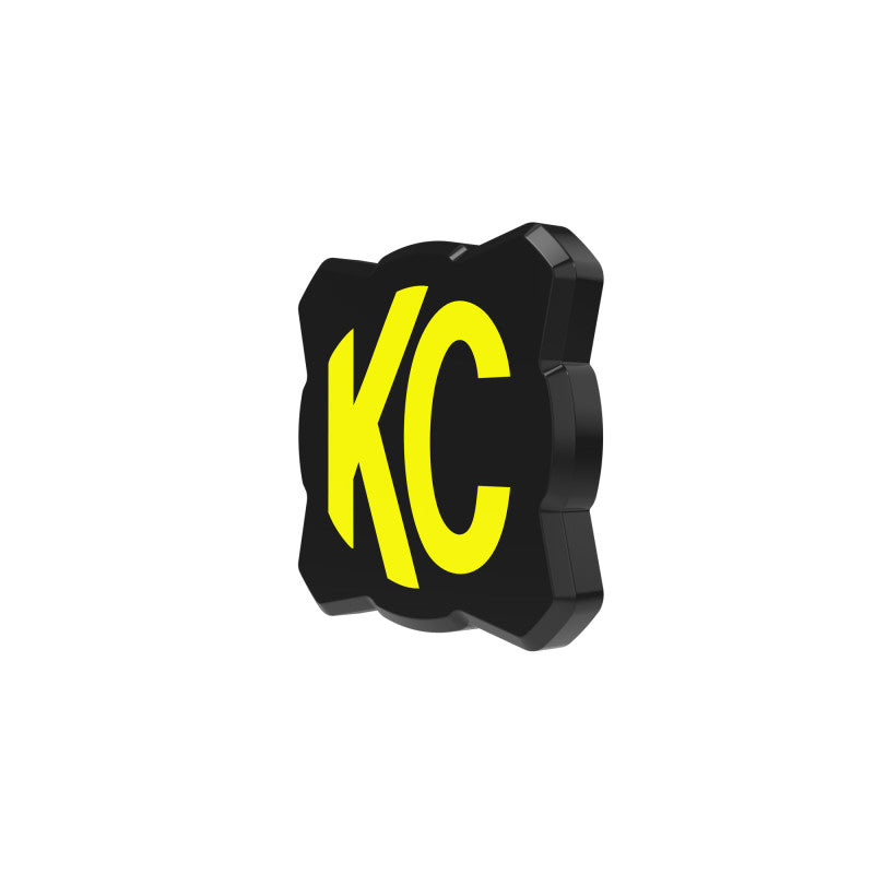 KC HiLiTES FLEX ERA 1 Single Light Cover ONLY (Black/Yellow KC Logo)-thumbmail-6