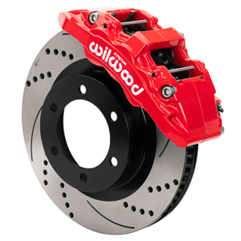 Wilwood 19-22 Ford Ranger Aerolite 6R Kit 6 x 5.50in Hub - 13.38in Drilled & Slotted Rotor - Red-thumbmail-1