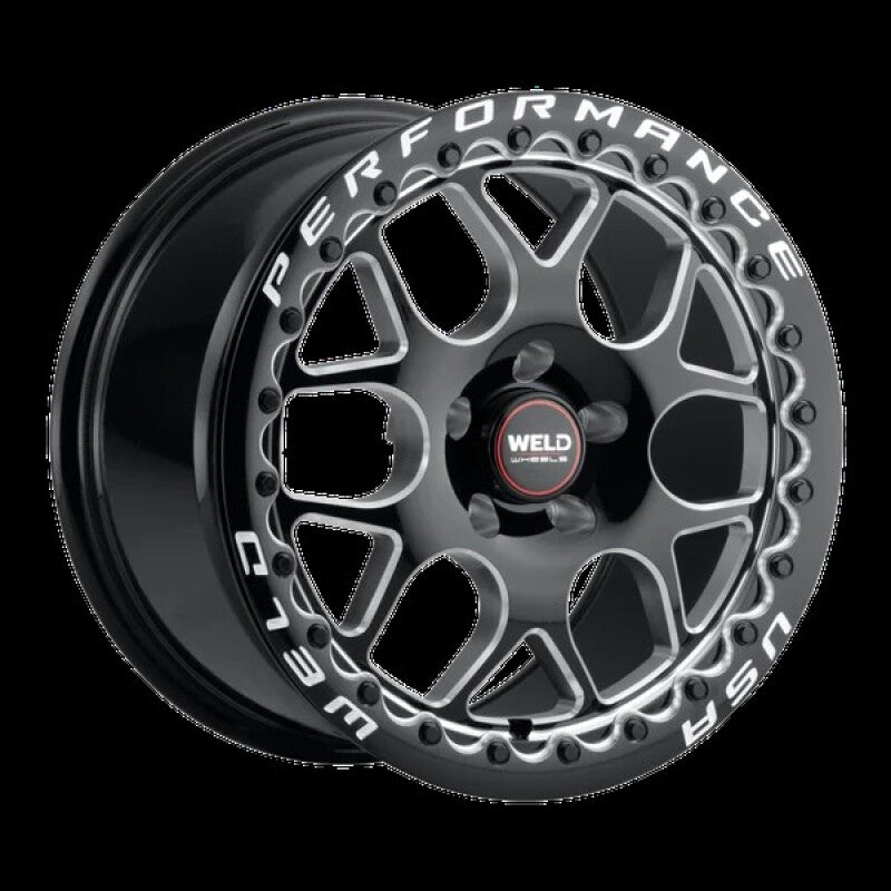 Weld S910 Solana Beadlock 17x10 6x135 ET42 BS 7.15 Gloss Black Wheel MIL Dia 87.1-thumbmail-1