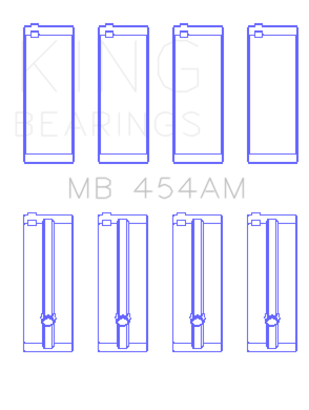 King Engine Bearings Suzuki G-10 (Size +0.75mm) Main Bearing Set-thumbmail-2