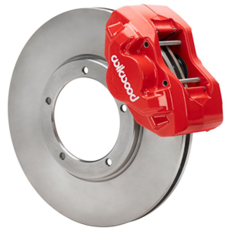 Wilwood 84-89 Porsche 911 D45 11.10in. Front Brake Kit w/ Flex Lines - Red-thumbmail-1