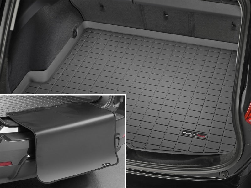 WeatherTech 25-26 Porsche Panamera E-Hybrid Trunk Cargo Liner w/Bumper Protector - Black-thumbmail-2