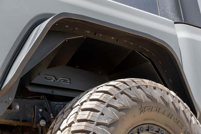 DV8 Offroad 20-24 Jeep Gladiator JT Rear Inner Fender Liners - Satin Black-thumbmail-9