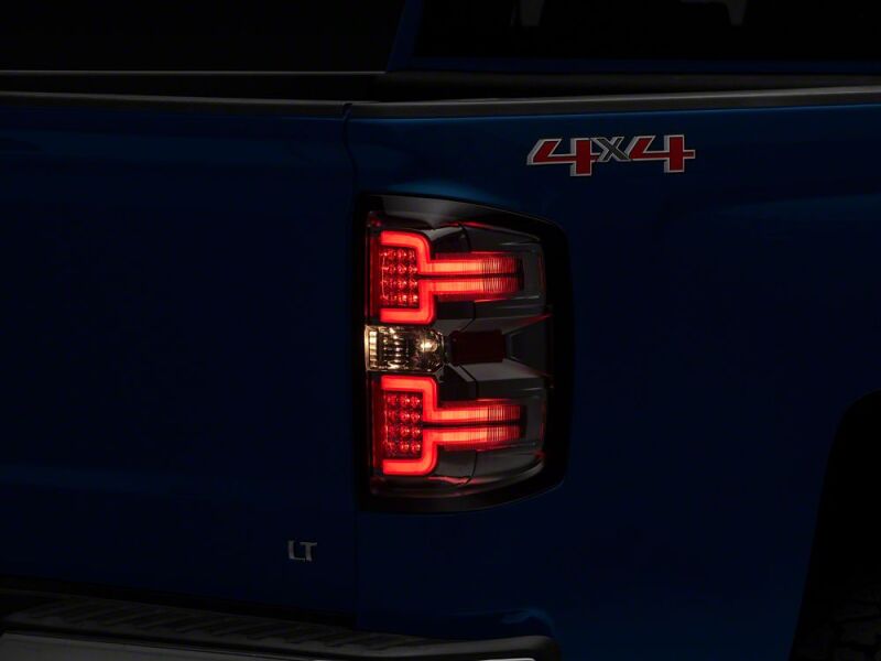 Raxiom 14-18 Chevrolet Silverado 1500 LED TailLights/SeqTurn Signals- Chrome- Smoked Lens-thumbmail-7