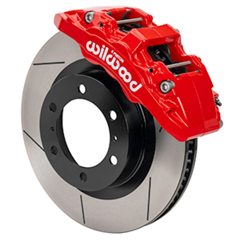 Wilwood - 15-21 Toyota Tacoma Aero6-DM Front Brake Kit 13.31 Rotor - Red w/Lines-thumbmail-1