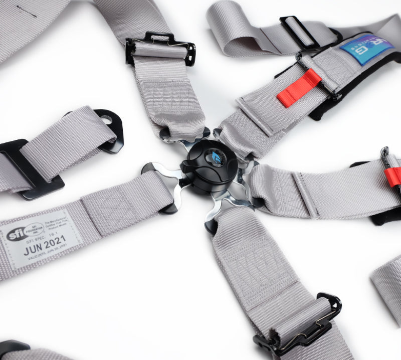 NRG 5PT 3in. Seat Belt Harness / Cam Lock - Silver-thumbmail-5