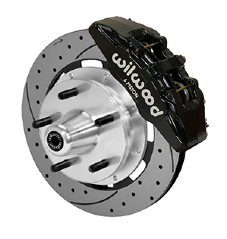 Wilwood Forged Dynapro Big Brake Kit - 5x5 Hub/12.19in Drilled & Slotted Rotor/ Black Caliper- Front-thumbmail-1