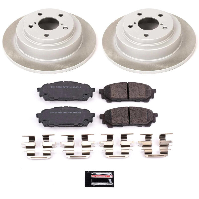 Power Stop 03-07 Subaru Impreza Rear Semi-Coated Rotor Kit-thumbmail-1
