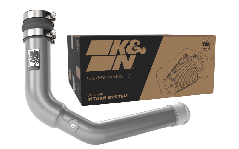 K&N 22-23 Subaru WRX 2.4L H4 Aluminum Charge Pipe Kit - Gunmetal Gray-thumbmail-6