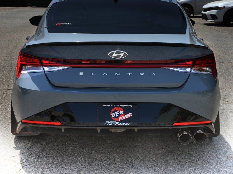 aFe Takeda 21-25 Hyundai Elantra 1.6L (t) 3in. SS Axle-Back Exhaust System w/Black Tips-thumbmail-4